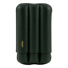 Bosquet CIGAR CASE CYLINDRICAL - LEATHER - 3 CIGARS - GREEN