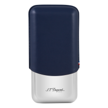 St dupont METAL BASE CIGAR CASE - BLUE - 3 CIGARE