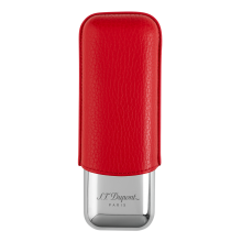St dupont METAL BASE CIGAR CASE - RED GR - 2 CIGARE